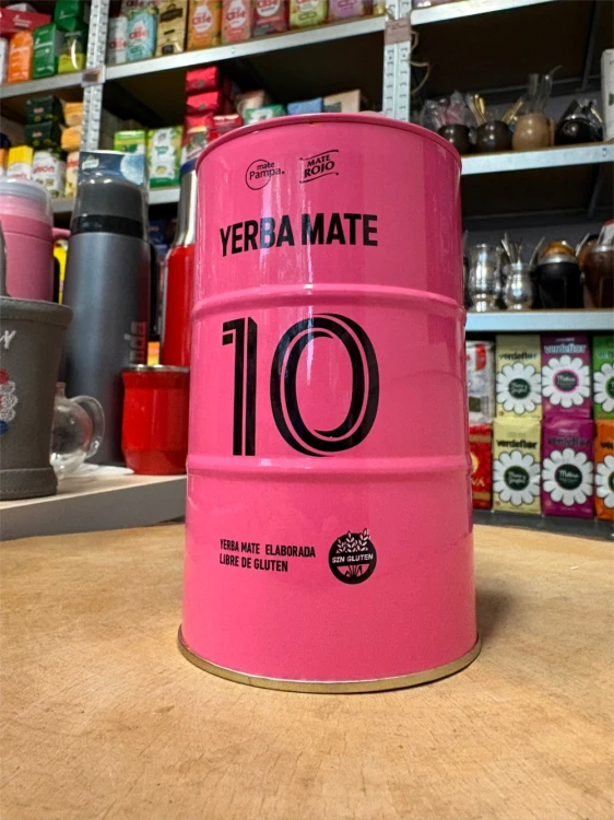 Puszka(Yerbera) metalowa Yerba Mate 10 Reserva z dozownikiem