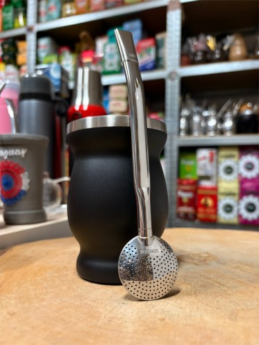 Bombilla (bomba) ESS09 Purinox rozkręcana 19 cm ze szczoteczką