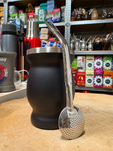 Bombilla (bomba) RPL25 Purinox rozkręcana ze szczoteczką 19 cm