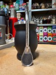 Bombilla Cuchara PL07 karbowana Purinox ze szczoteczką 19,5 cm - widok na wprost