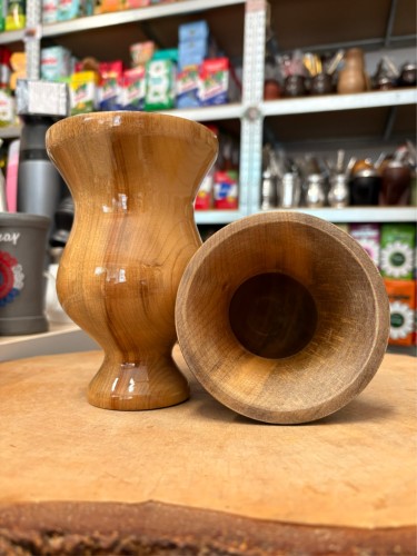 Naczynie drewniane Imbuia Grande z nóżką 260-300 ml - kolor naturalny