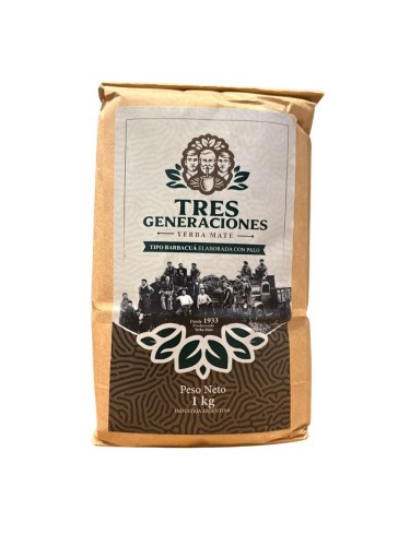 Yerba mate Tres Generaciones Tradicional 1000g