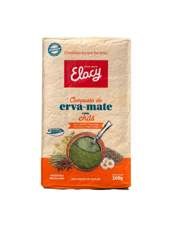 Erva mate Elacy Composto com chas Chimarrao 500g Vacuum