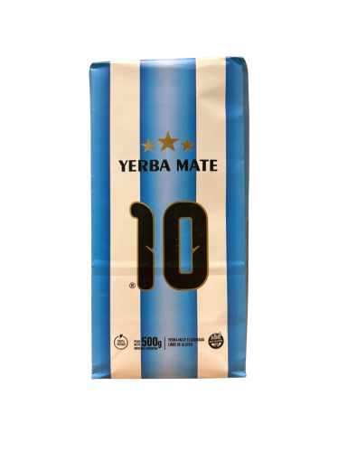 Yerba Mate Mate Rojo "10" Tradicional Argentina 500g