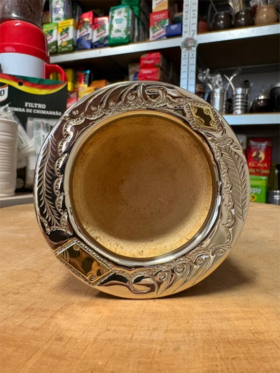 Tykwa Mate Imperial Matebom Cereza "el Sol" 150 ml - widok z góry