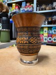 Tykwa (cuia) zdobiona "Geometrico" 230 ml - widok na wprost