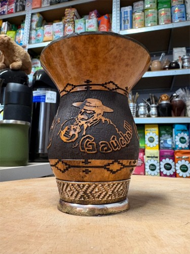Tykwa (cuia) zdobiona "Gaucho" 260 ml