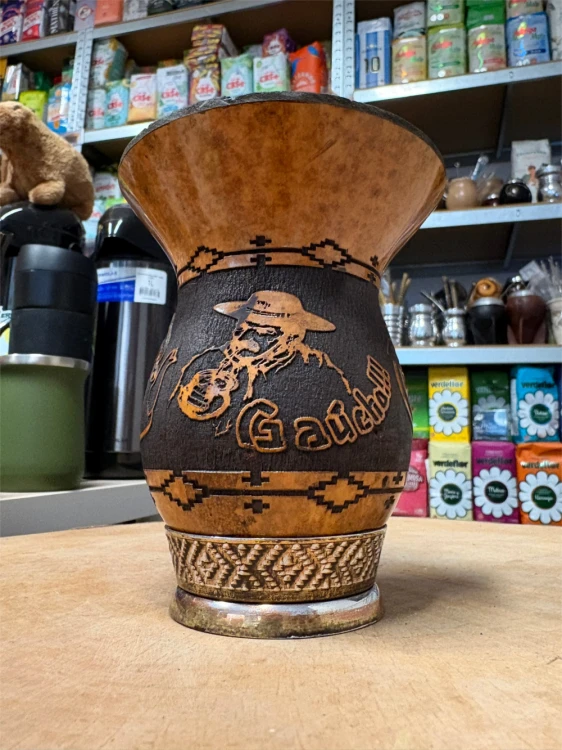 Tykwa (cuia) zdobiona "Gaucho" 260 ml