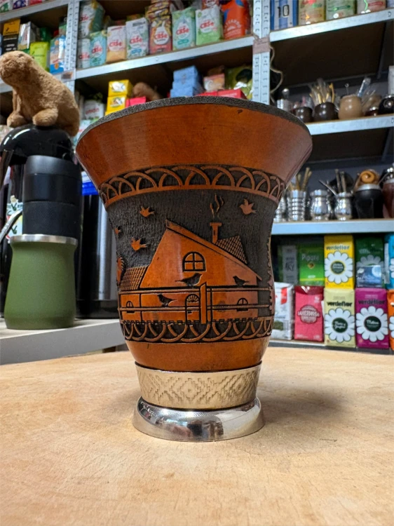 Tykwa (cuia) zdobiona "Casa" 225 ml