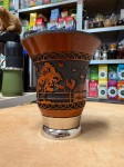 Tykwa (cuia) zdobiona "Casa" 225 ml - widok z innej strony