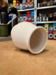 Naczynie ceramiczne "Taza" Blanca 210 ml - widok po skosie