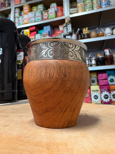 Mate Imperial Algarrobo zdobione Espejo 235 ml