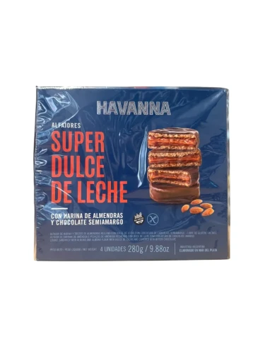 Alfajores Super Dulce de Leche Havanna pudełko 4 sztuki - 280 g
