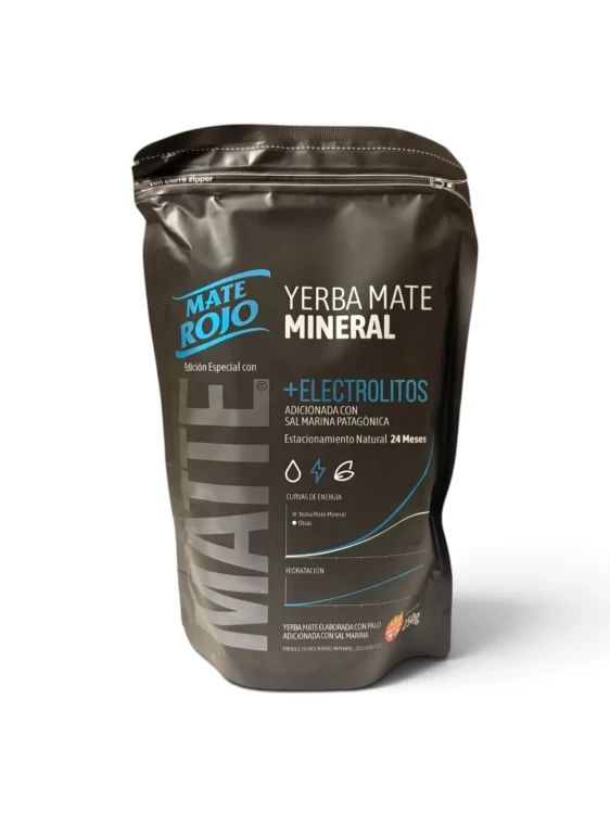 Yerba Mate Mate Rojo Mineral + Electrolitos 250 g Doypack