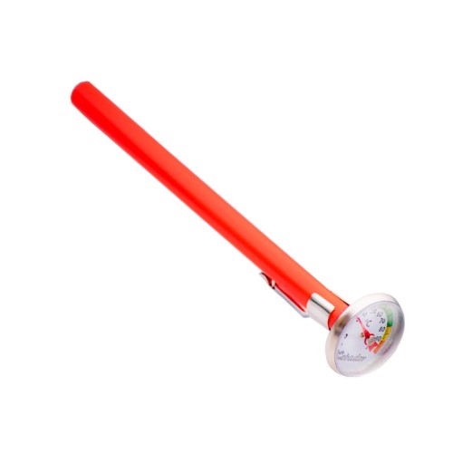 Termometr analogowy czerwony 14cm