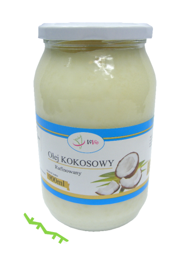 Olej kokosowy rafinowany 900ml Vivio